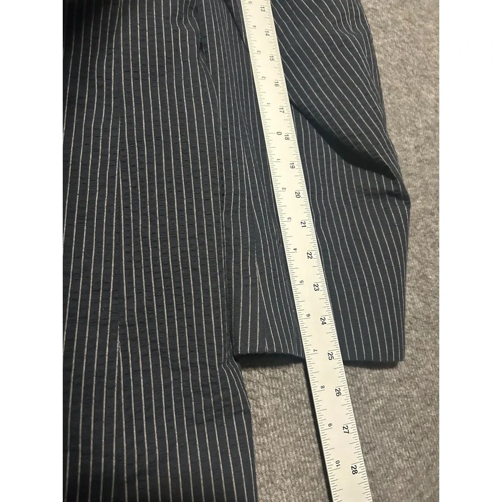 Jos a bank sport seersucker 2 piece suit mens blue size 46L cotton